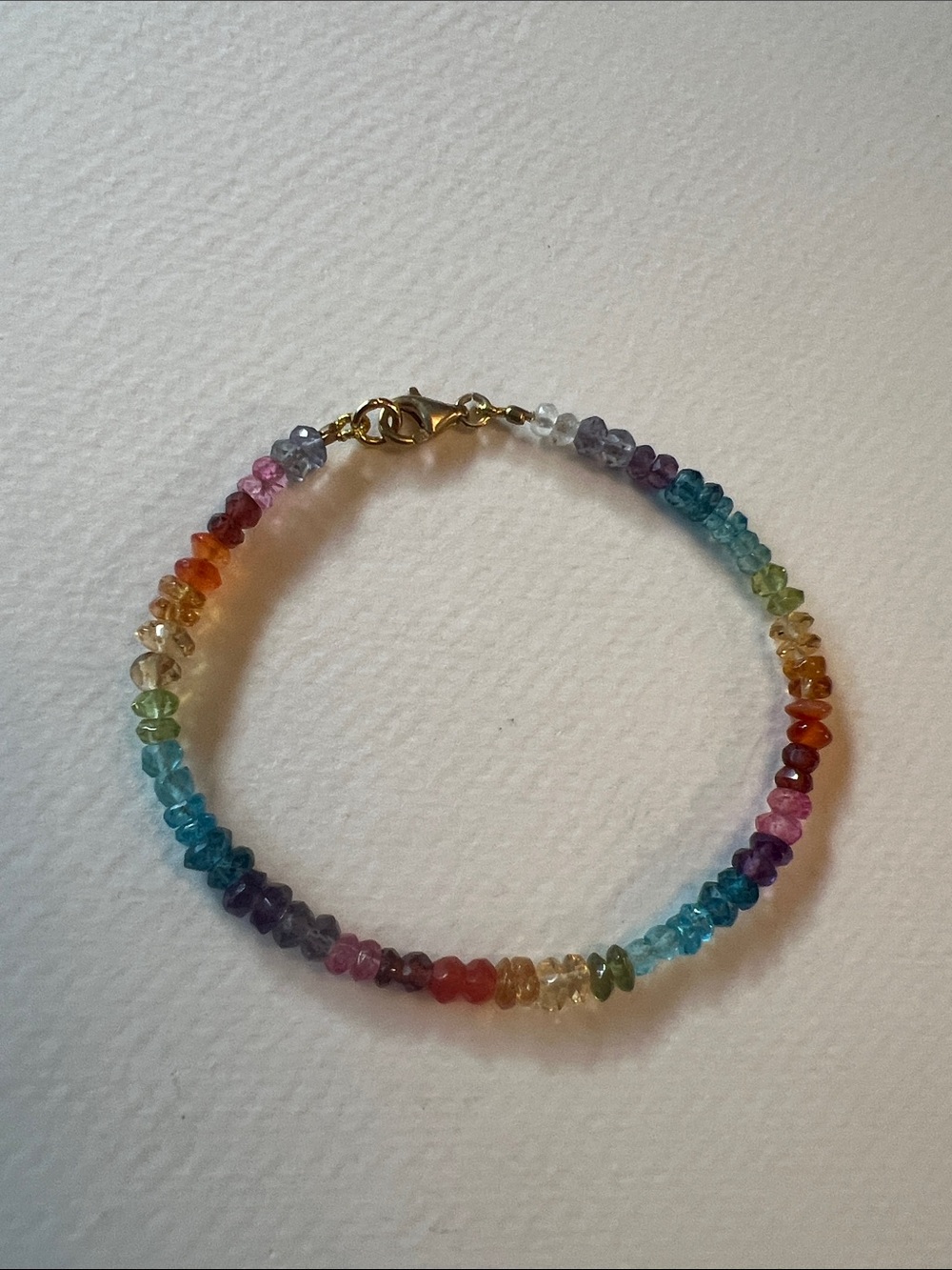 Multicolor Beaded Women's Bracelet - Rainbow Style